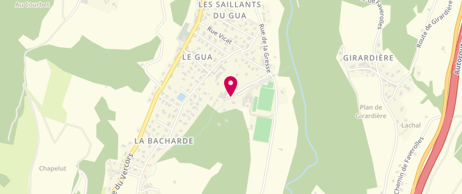 Plan de Accueil de loisirs Ecole Elementaire Le Bruyant Mairie De Le Gua, 1 Quartier le Plantement, 38450 Le Gua