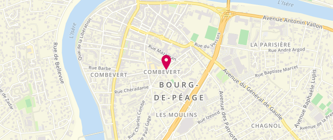 Plan de Accueil de loisirs Centre aéré de Papelissier, 29 Rue Saint Martin, 26300 Bourg-de-Péage