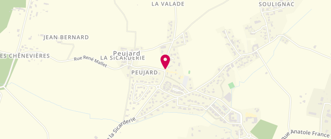 Plan de Accueil périscolaire Mairie de Peujard, 41 Route de la Sicarderie, 33240 Peujard