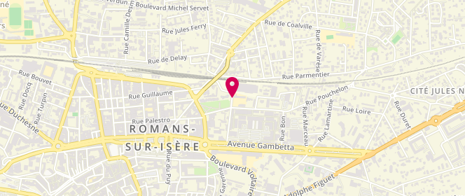 Plan de Accueil de loisirs G.Guigonnet, 5 Rue Germain Martin, 26100 Romans-sur-Isère