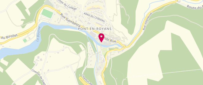 Plan de Accueil de loisirs Ados De Pont En Royans, 2 Place du Breuil, 38680 Pont-en-Royans