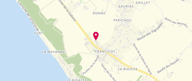 Plan de périscolaire Mairie de Gauriac, 14 Route de la Gabare, 33710 Gauriac