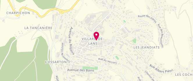 Plan de Centre de loisirs Les Mille pattes, Ecole des Leiches, 38250 Villard-de-Lans