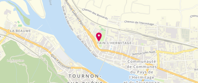 Plan de Centre de loisirs Tain L'hermitage Alsh, 18 Rue des Bessards, 26600 Tain-l'Hermitage