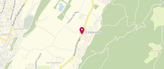 Plan de Centre de loisirs Les Corniers, Route d'Uriage, 38220 Vizille