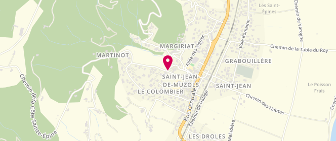 Plan de ACM Les Castors, 2-4 Chemin de Martinot, 07300 Saint-Jean-de-Muzols
