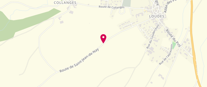 Plan de Accueil de loisirs Velay Ouest Mercredis, Route de Saint-Jean de Nay, 43320 Loudes
