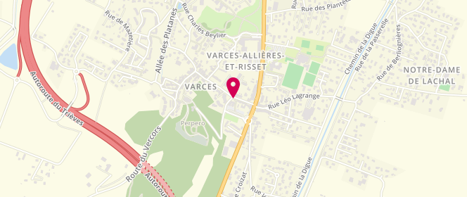 Plan de Accueil de loisirs Varces Allière & Risset, 16 Rue Jean Jaurès, 38760 Varces-Allières-et-Risset