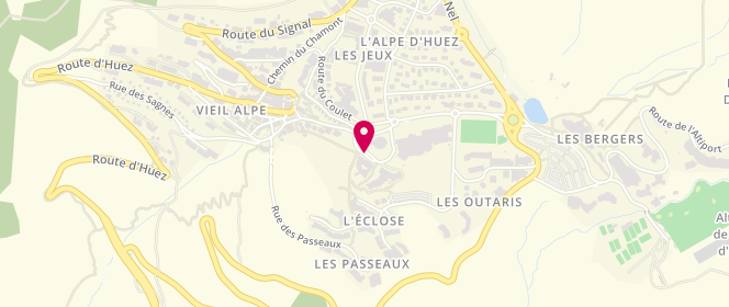 Plan de Centre de loisirs Les Cimes, 85 Rue des Cimes, 38750 Huez