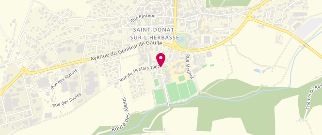 Plan de Accueil de loisirs la Maison du Jeu, 1 Route de Saint Bardoux, 26260 Saint-Donat-sur-l'Herbasse