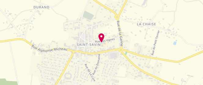 Plan de Accueil périscolaire Mairie de Saint Savin, 3 Rue des Vignes, 33920 Saint-Savin