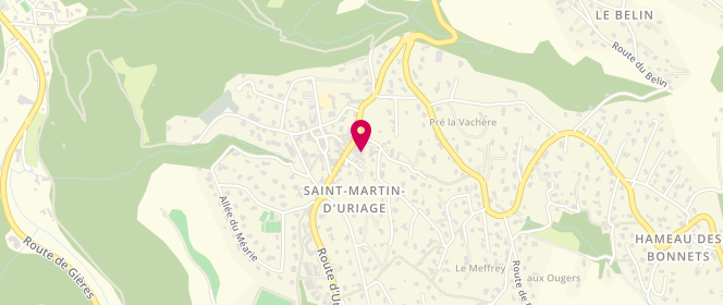 Plan de Accueil périscolaire primaire de Pinet, 2 Place de la Mairie, 38410 Saint-Martin-d'Uriage