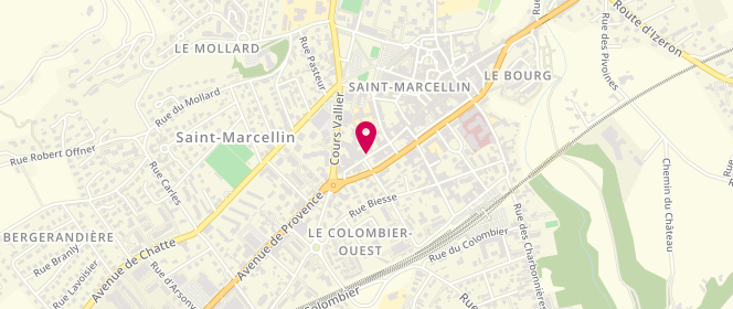 Plan de Accueil de loisirs Les Ptits Loups, 4 Rue Saint Laurent, 38160 Saint-Marcellin