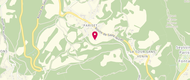 Plan de Centre de loisirs Jean Moulin, 639 Route de Saint Nizier, 38170 Seyssinet-Pariset
