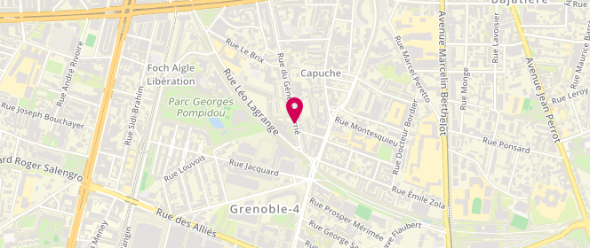 Plan de Accueil de loisirs M.j.c Lucie Aubrac, 56 Rue du Général Ferrié, 38100 Grenoble