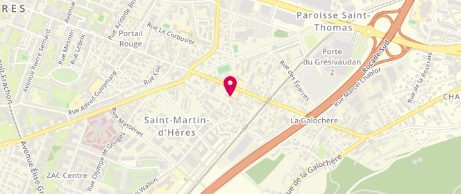 Plan de Accueil de loisirs périscolaire Joliot Curie saint Martin D'hères, 9 et 16 Avenue Jean Jaurès, 38400 Saint-Martin-d'Hères