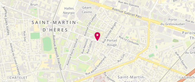 Plan de MJC Bulles d'Heres, 163 Avenue Ambroise Croizat, 38400 Saint-Martin-d'Hères