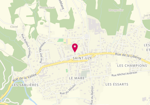 Plan de MJC Centre de Loisirs Saint-Uze, 1 Allée des Marronniers, 26240 Saint-Uze