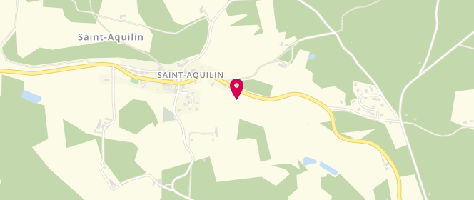 Plan de Accueil périscolaire saint Aquilin, Le Bourg, 24110 Saint-Aquilin