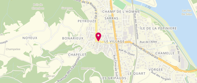 Plan de Centre de loisirs Sarras-Ozon, 18 Avenue des Cévennes, 07370 Sarras