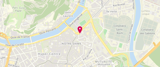 Plan de MJC Les Allobroges, 1 Rue Hauquelin, 38000 Grenoble