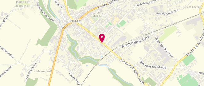 Plan de Espace Ados Vinay, 3 Rue Brun Faulquier, 38470 Vinay
