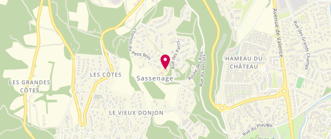 Plan de Accueil de loisirs Groupe Scolaire Rivoire-De-La Dame Sassenage, 1 Rue des Parcs, 38360 Sassenage