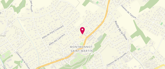 Plan de Accueil de loisirs périscolaire Ecole Élémentaire Du Bourg, 787 Rue du Général de Gaulle, 38330 Montbonnot-Saint-Martin