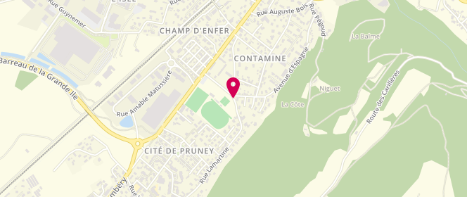 Plan de Accueil de loisirs Centre Socio-Culturel De Brignoud, Rue Lamartine, 38190 Villard-Bonnot