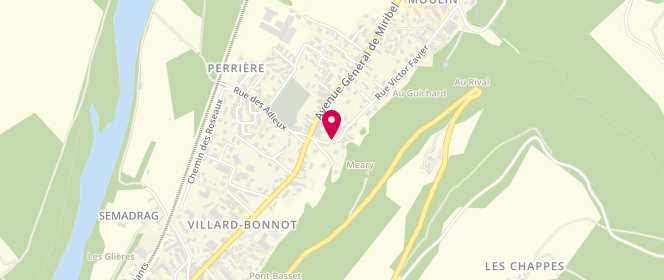 Plan de Centre de loisirs Pasteur, Rue Pasteur, 38190 Villard-Bonnot