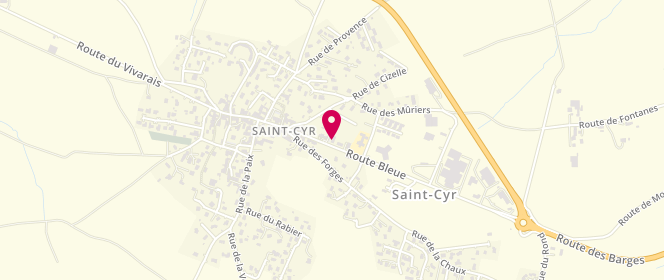 Plan de Centre de loisirs saint CYR, Mairie, 07430 Saint-Cyr