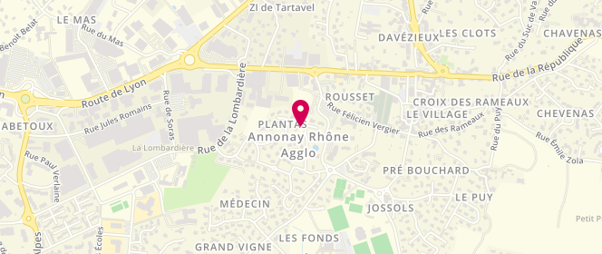 Plan de Centre de loisirs : l'Arbre aux ouistitis, Quartier Plantas, 07430 Davézieux