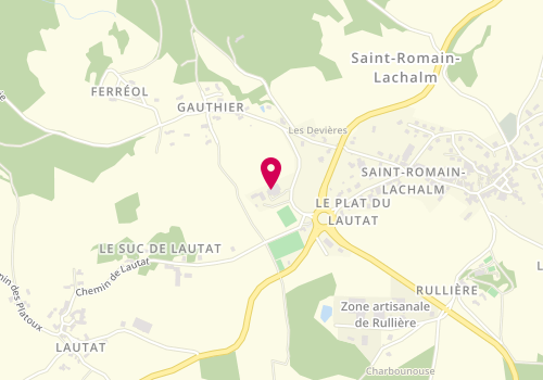 Plan de Centre de loisirs de saint Romain, 87 Chemin de Gauthier, 43620 Saint-Romain-Lachalm