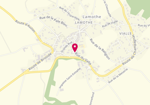 Plan de Accueil périscolaire - Ecole de Lamothe, Rue du Valla, 43100 Lamothe