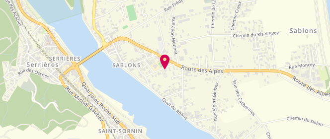 Plan de Accueil de loisirs de Sablons, 9 Rue Louis Pasteur, 38550 Sablons