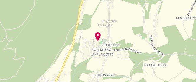 Plan de Centre de loisirs, Centre Village - Pommiers la Placette, 38134 La Sure en Chartreuse