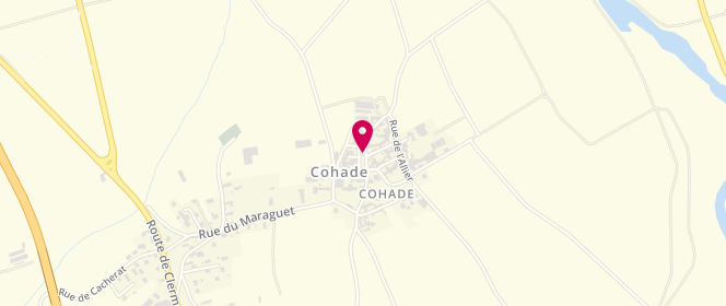Plan de Accueil périscolaire - Ecole de Cohade, Place des Droits de l'Homme, 43100 Cohade