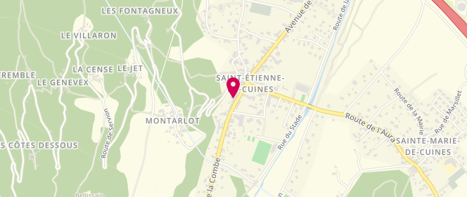 Plan de Accueil de loisirs Ados, 88 Route de la Combe, 73130 Saint-Etienne-de-Cuines