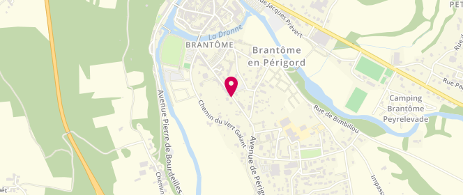 Plan de Accueil de loisirs Brantome / Champagnac de Belair, Avenue du Docteur Devillard, 24310 Brantôme-en-Périgord