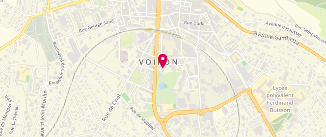 Plan de Accueil de loisirs Jean Moulin, Place Salvadore Allende, 38500 Voiron