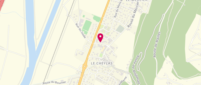 Plan de Accueil de loisirs Centre De Loisirs - Accueil périscolaire Le Cheylas, 93 Rue de la Poste, 38570 Le Cheylas