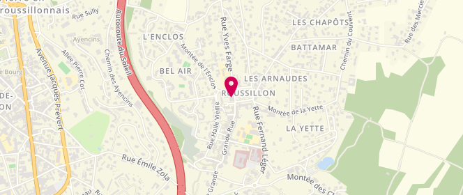 Plan de Association Pass-r'Ailes, 27 Grande Rue, 38150 Roussillon