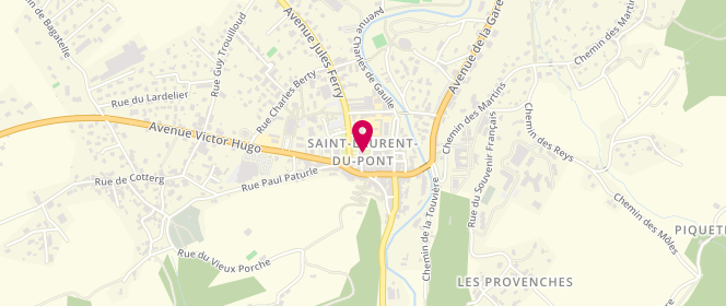 Plan de Accueil de loisirs Pour L'action Jeunes Chartreuse Guiers - saint Laurent Du Pont, 4 Place du 10ème Groupement, 38380 Saint-Laurent-du-Pont