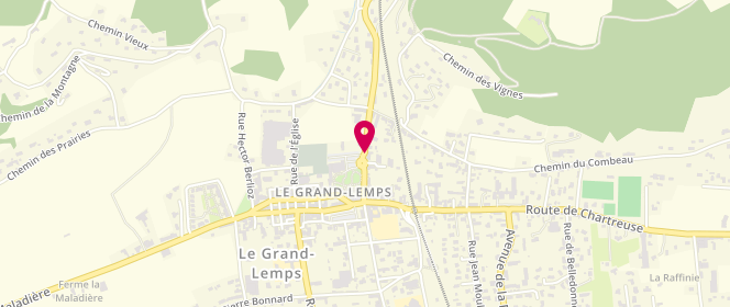 Plan de Espace Jeunesse 11-17 ans, 20 Rue Joliot Curie, 38690 Le Grand-Lemps