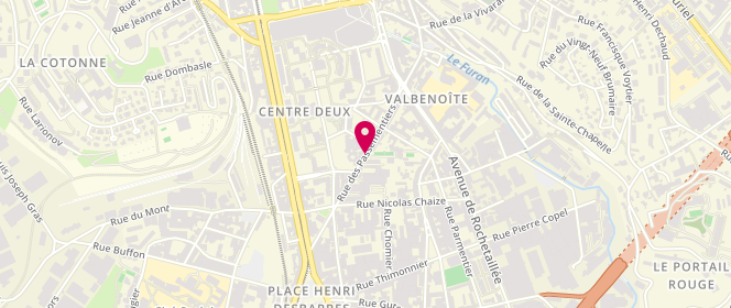 Plan de Accueil de loisirs - Amicale laïque Michelet, 41 Rue des Passementiers, 42100 Saint-Étienne
