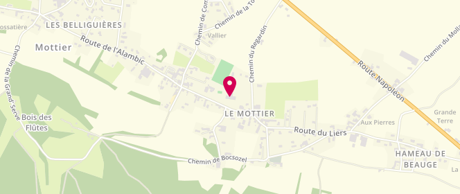 Plan de Accueil périscolaire le Mottier, 225 Route du Liers, 38260 Le Mottier