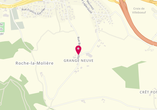 Plan de Centre de loisirs périscolaire Léo Lagrange Grangeneuve, Rue Bougainville, 42230 Roche-la-Molière