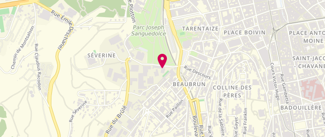 Plan de Amicale Laïque de Beaubrun, 11 Rue de l'Apprentissage, 42000 Saint-Étienne