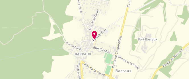 Plan de MJC Barraux, 60 Rue du Fort, 38530 Barraux