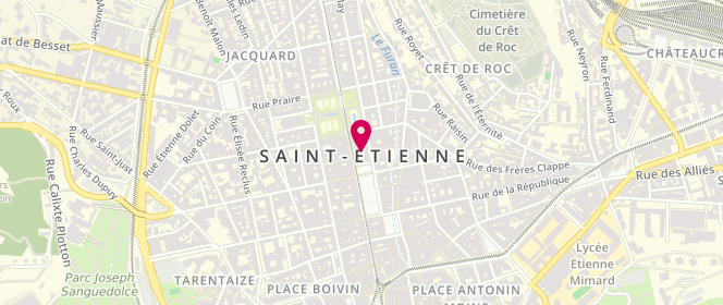Plan de Mairie de saint Etienne, Bp 503, 42100 Saint-Étienne